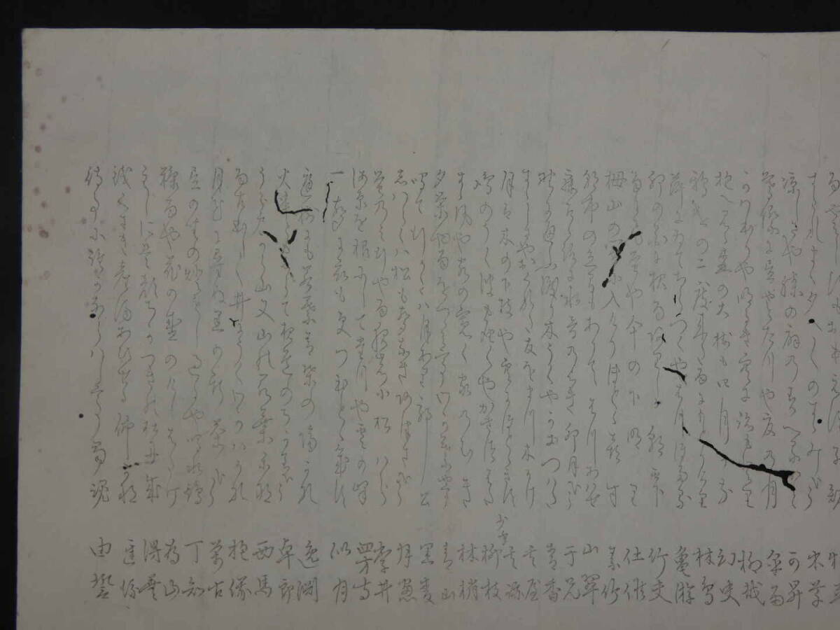 俳諧・狂歌・刷物・摺物　座頭？　木版彩色刷　37.5×51.5cm_画像5