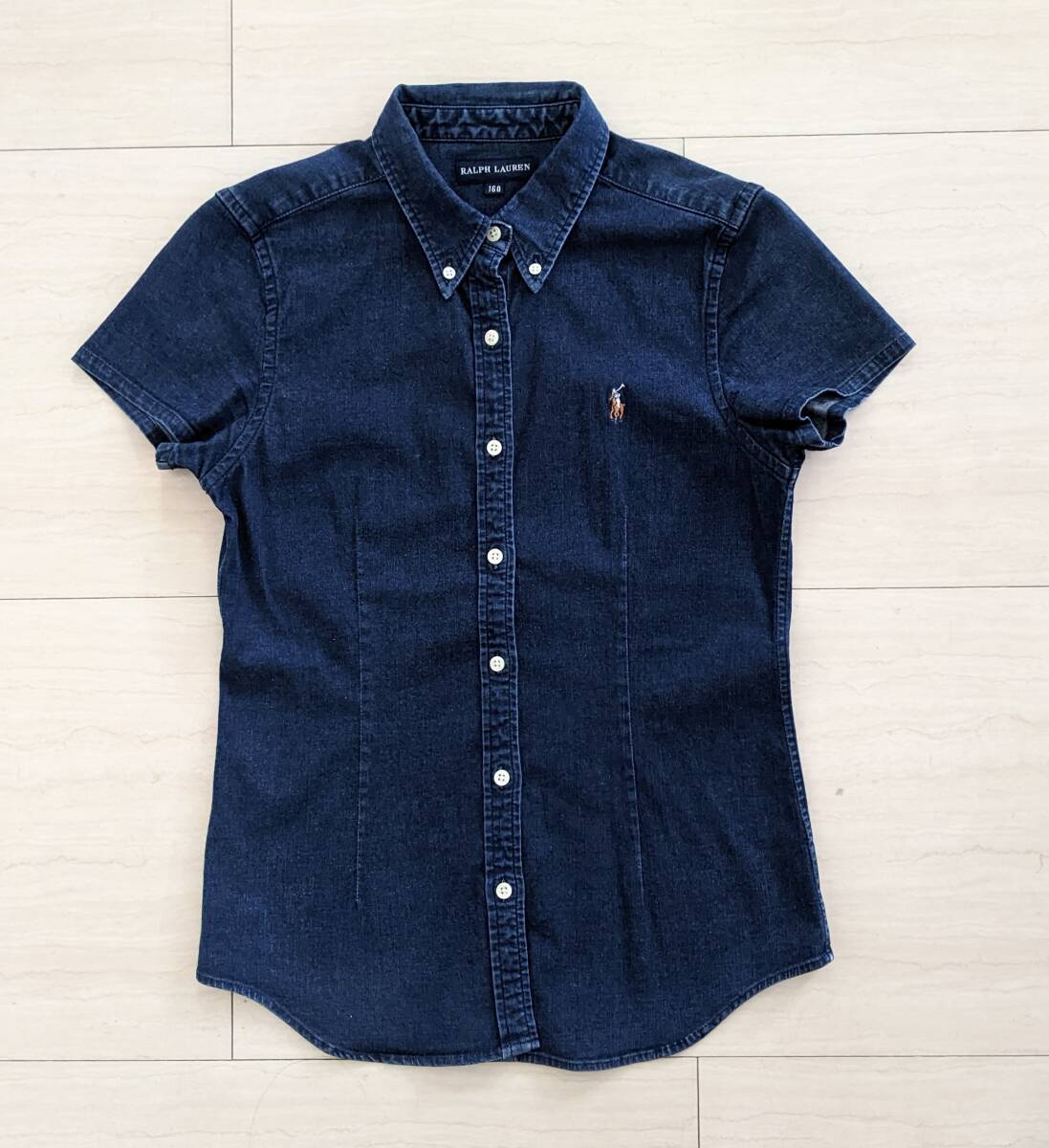  Ralph Lauren short sleeves shirt Denim manner size 160