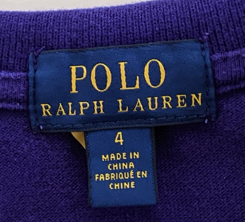  Polo Ralph Lauren polo-shirt with short sleeves purple size 110