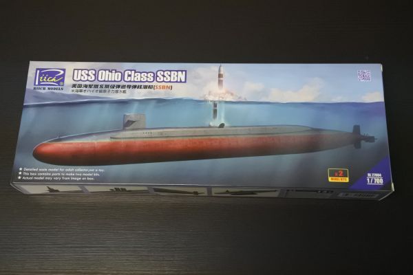 179 RL27004 1/700オハイオ級原子力潜水艦 2隻セット 350/60A2 リッチモデルの画像1