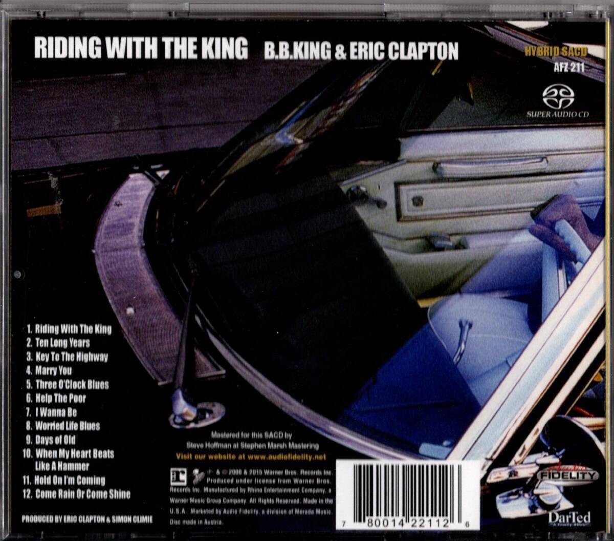 ERIC CLAPTON 『 Riding With The King 輸入盤Hybrid SACD Audio Fidelity社製 Limited Numbered Editon 』/ エリック クラプトンの画像4