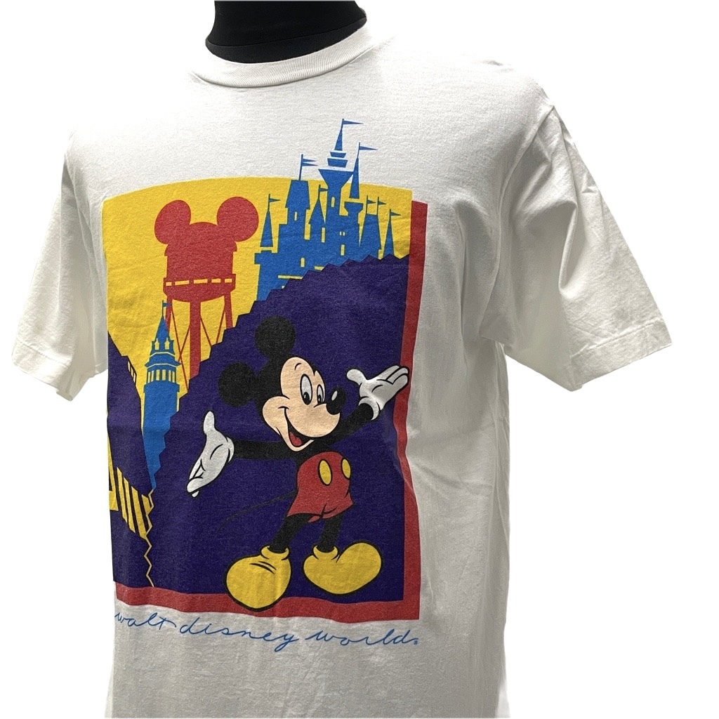 USA古着 90s ミッキー プリント Tシャツ アメリカ製 XLサイズ / Disney キャラクター Mickey ヴィンテージ オールド レトロ 90年代_画像1