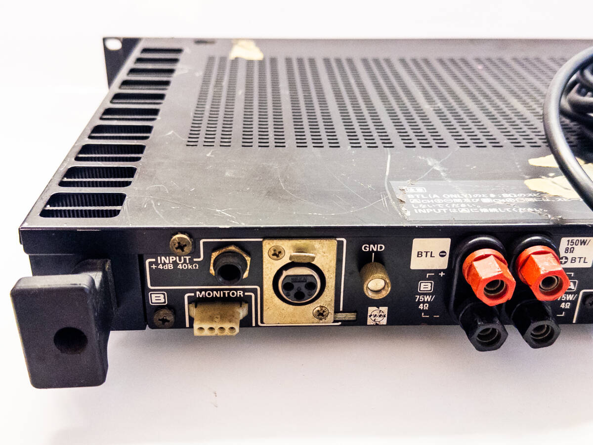 3Q selling up! tax less * National RAMSA 2 channel power amplifier WP-9055A* business use sound equipment * Junk **0517-4