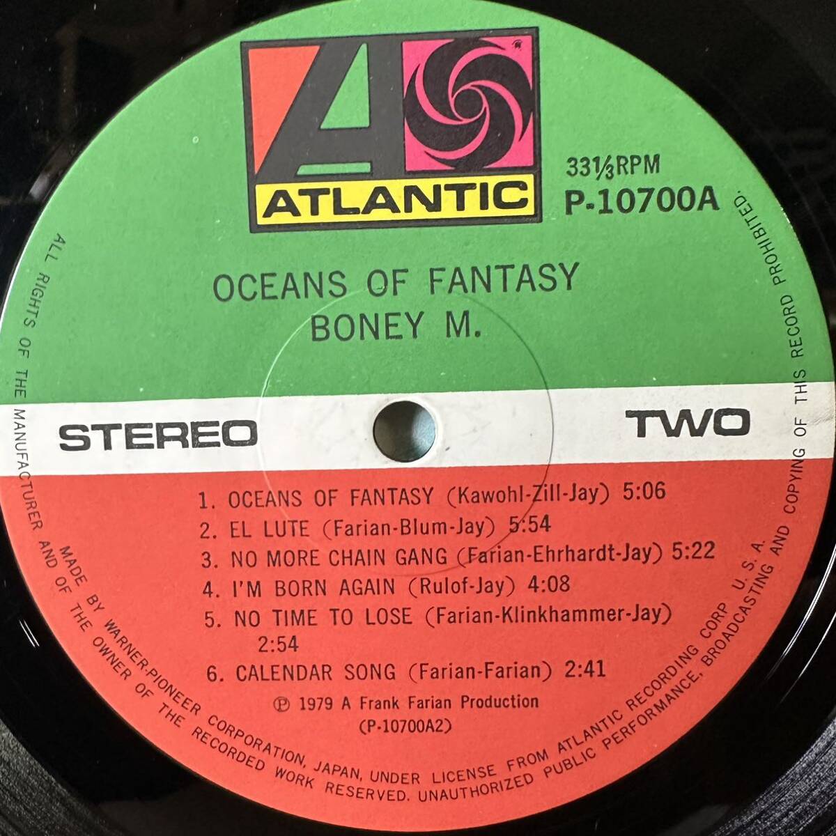 【LP】 帯付　BONEY M.　ボニーM / オーシャンズ・オブ・ファンタジー　OCEANS OF FANTASY　※ ４面見開き特殊ジャケット_画像9