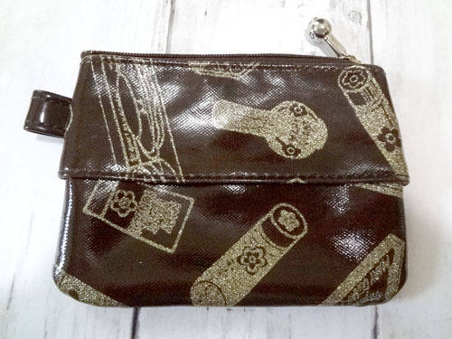  Mary Quant tissue case attaching pouch ( Brown )