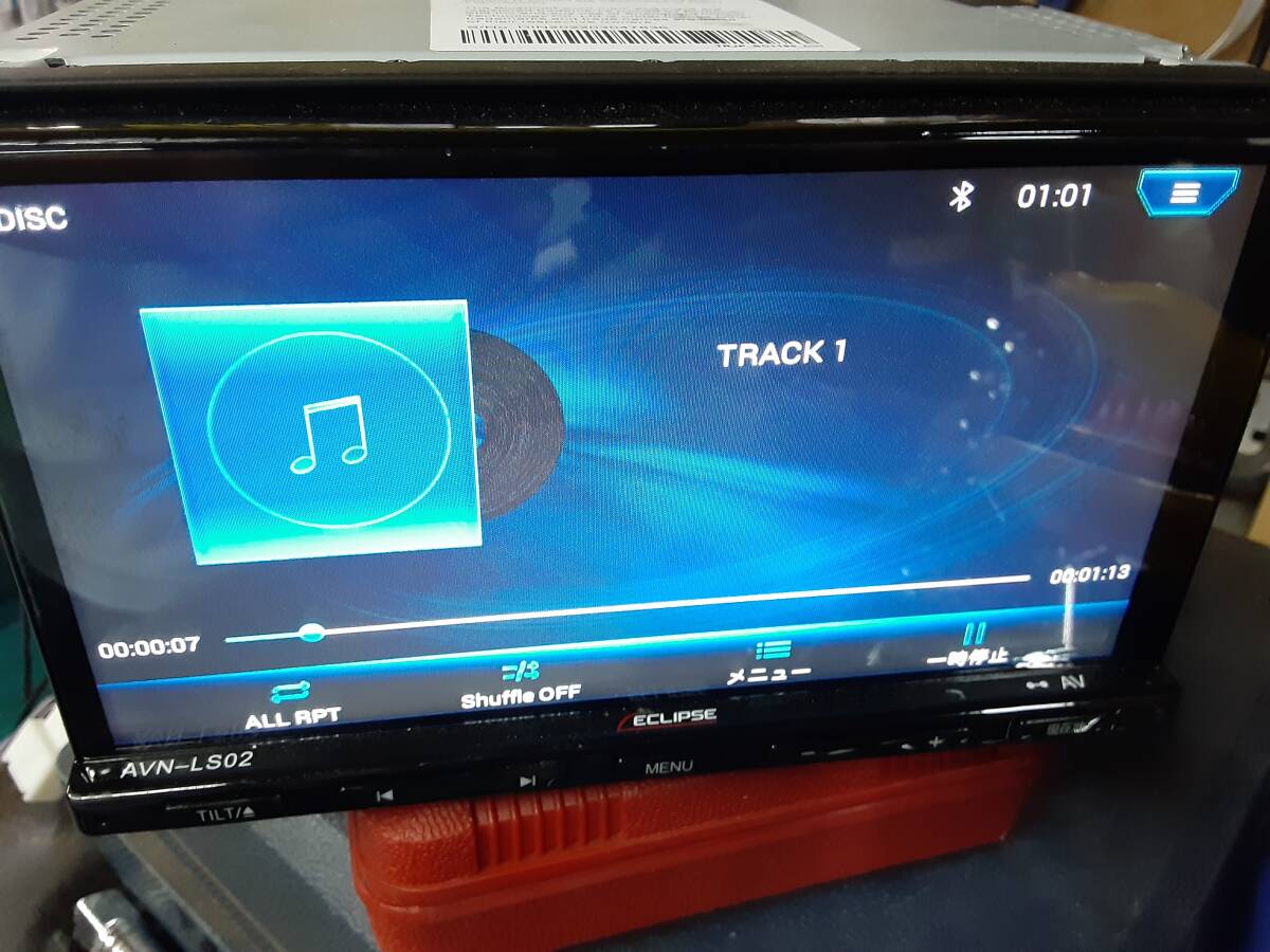 ECLIPSE イクリプス　カーナビ　型番　AVN-LS02 電源入ります　ジャンク扱い　デンソーテン_画像4