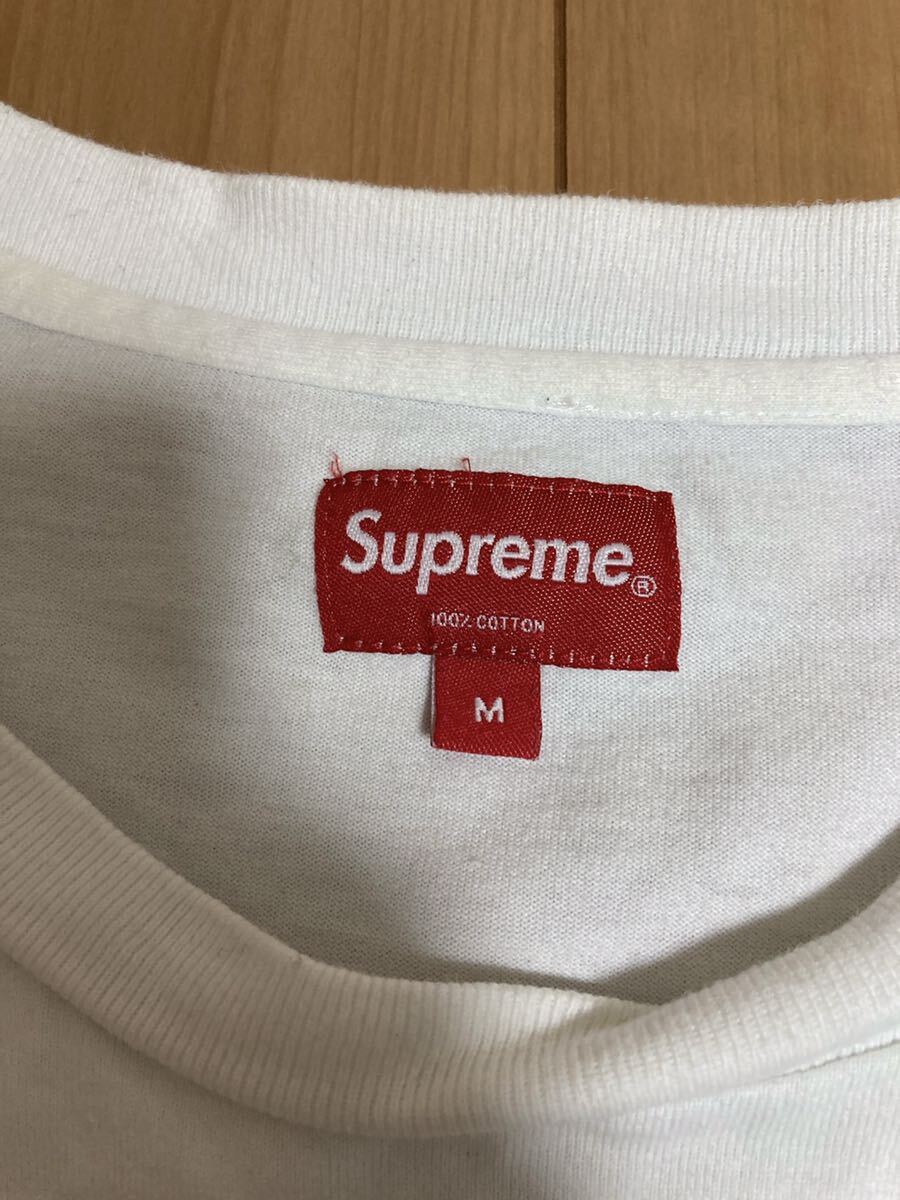 supreme シュプリーム　無地Tシャツ　Mサイズ　ホワイト_画像3