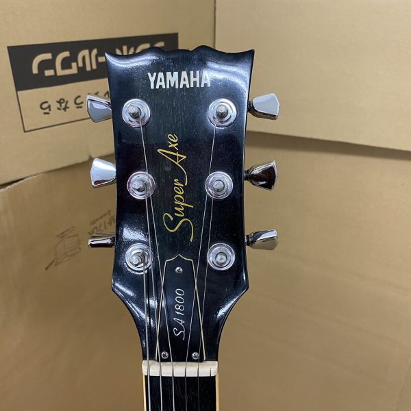 A011-H25-829▲YAMAHA ヤマハ SA1800 SuperAxe 110329 エレキギター ケース付 弦楽器 通電確認済みの画像4