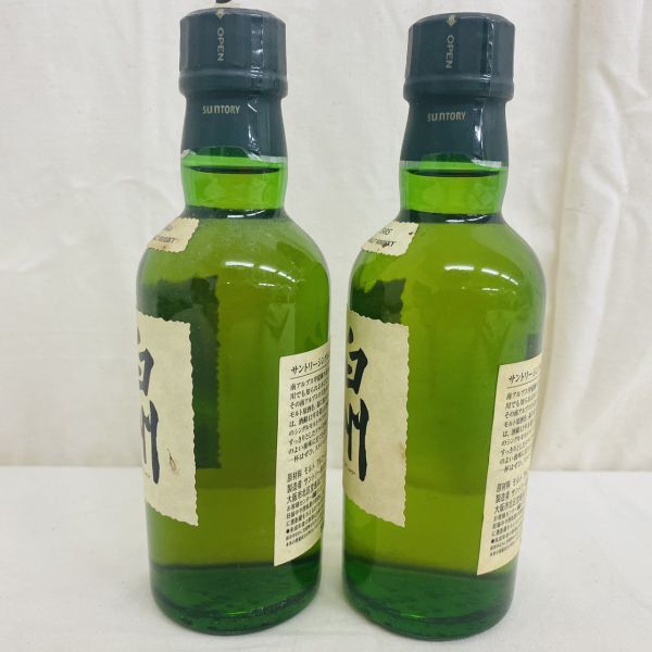 A029-H25-762 【未開栓】SUNTORY サントリー 白州 はくしゅう 12年2本まとめ ウィスキー 180ml/180ml 43%_画像2