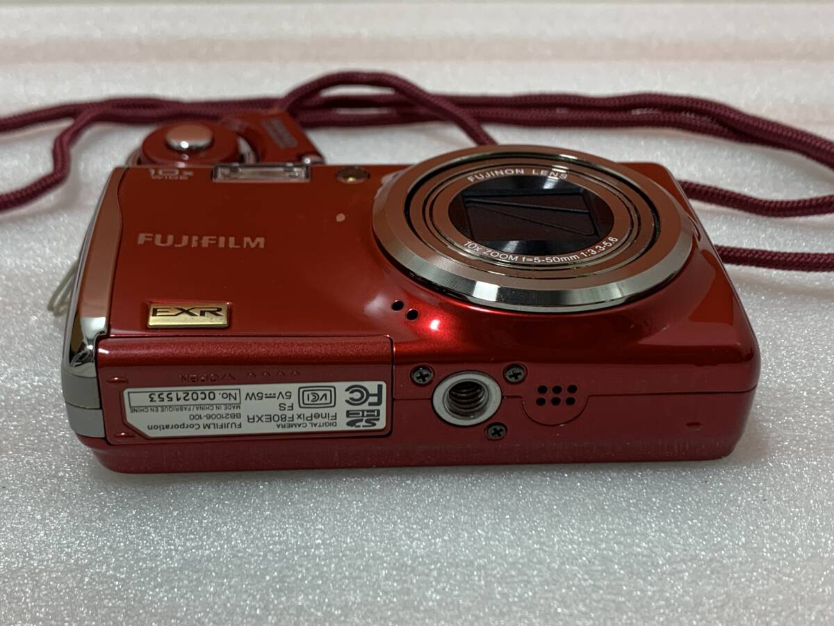 10/31☆FUJIFILM FinePix F80 EXR 10ｘ ZOOM f=5-50ｍｍ 1：3.3-5.6 デジカメ デジタルカメラ レッド 赤 NP-50 写真追加有☆Hの画像4
