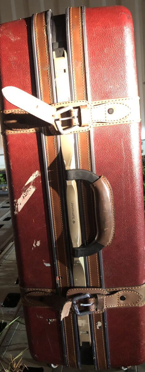 YK-5629 #100 * with defect secondhand goods SAMSONITE Samsonite suitcase Carry case trunk travel 
