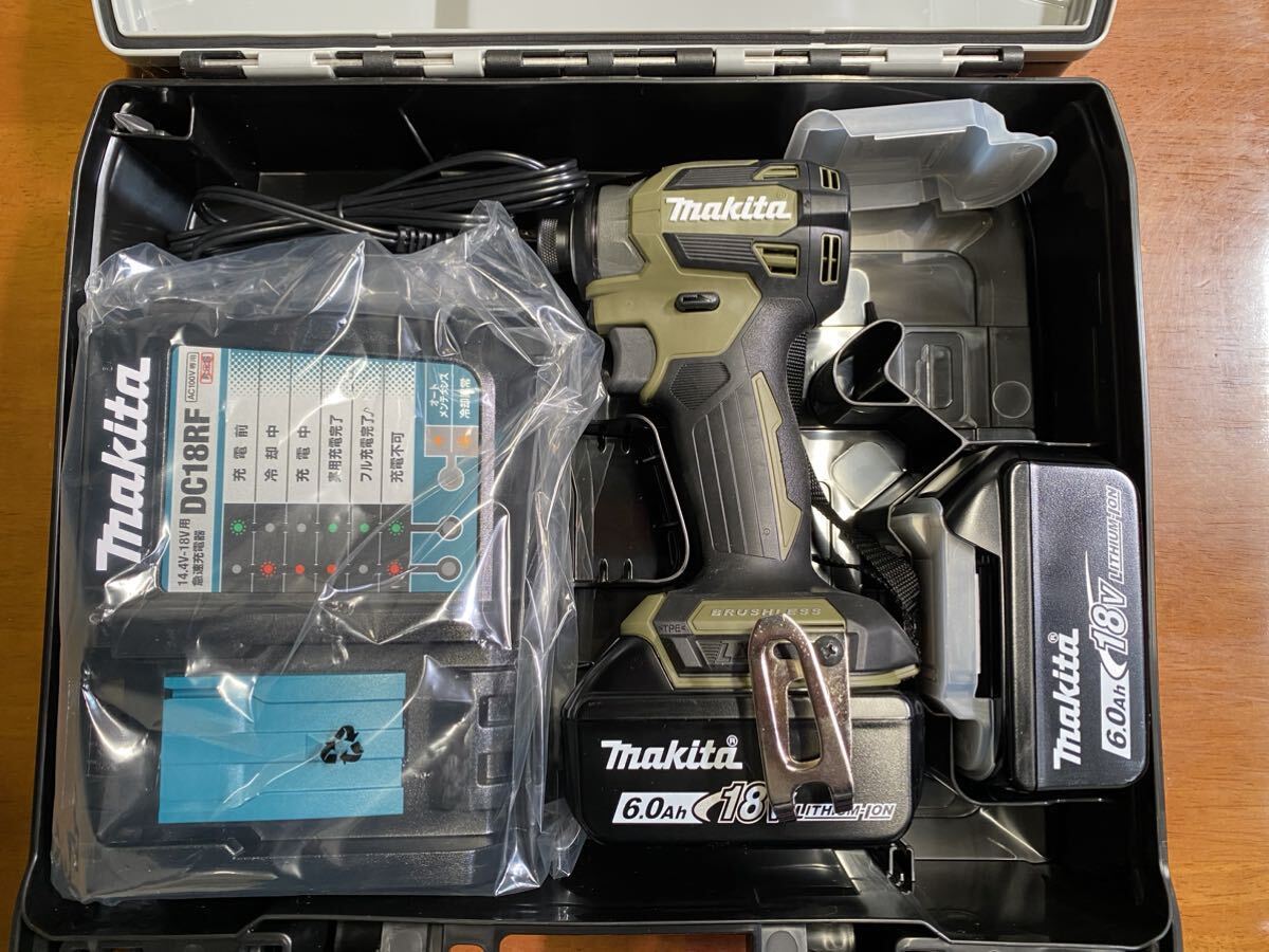 新品未使用品 makita マキタ 18V TD173DRGXO インパクトドライバー オリーブ バッテリーマキタ純正正規品_画像1