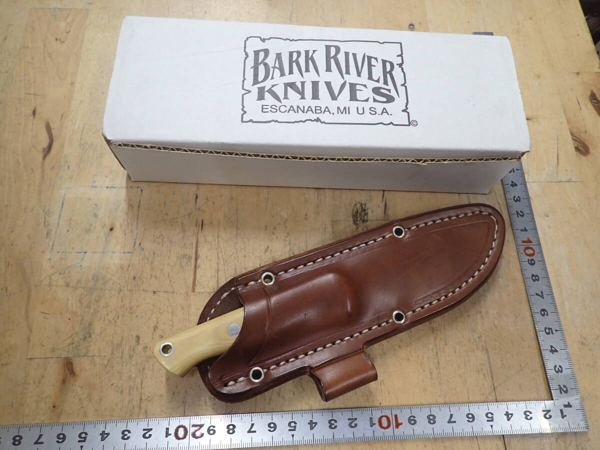 『K15B』BARKRIVER バークリバー BRAVO EDC アイボリーマイカルタ シースナイフ_画像1