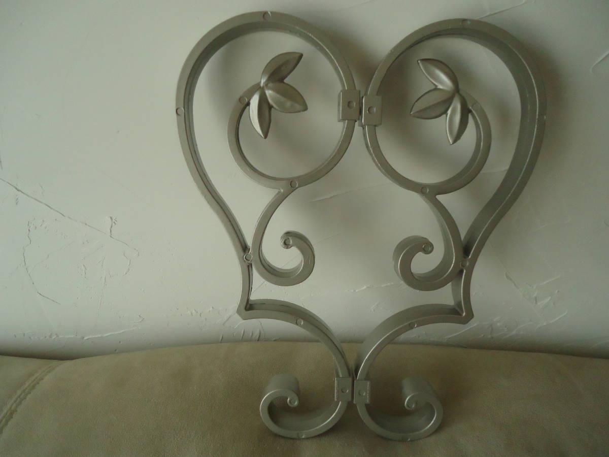 アルミ鋳物 壁飾りアルテック製　 花　（ステンカラー色）　ロートアイアン調　２個１セット 送料無料_画像10