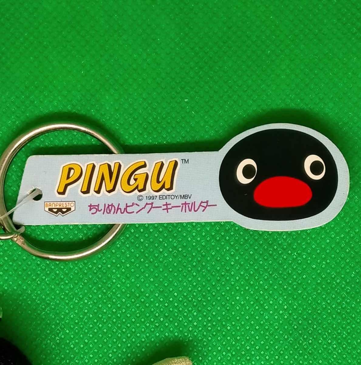 PINGU"ちりめん"ぬいぐるみキーホルダー(未使用)