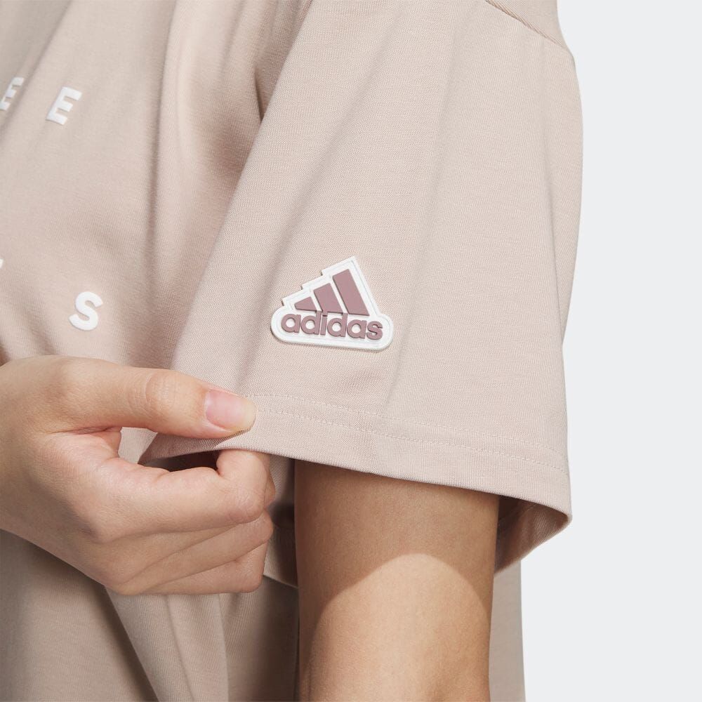 ★アディダス adidas 新品 レディース ワーディング ルーズフィット シングルジャージー ワンピース XLサイズ[IA5252-XL] 二 参★QWER★の画像4