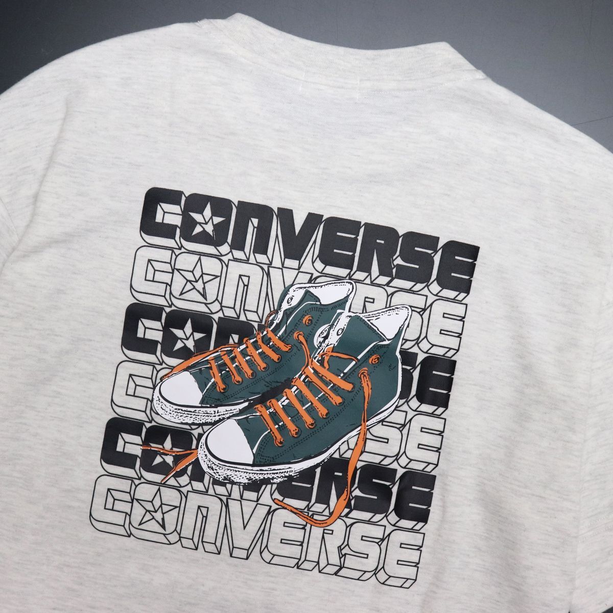 ●送料390円可能商品 コンバース CONVERSE 新品 メンズ バックプリント オーバーサイズ 半袖 Tシャツ XL [32736006-90-LL]一 三 参★QWER★の画像1