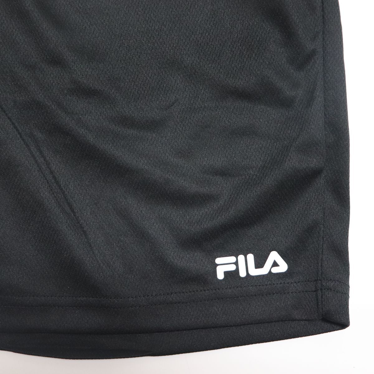 ●送料390円可能商品 フィラ FILA 新品 メンズ 吸水速乾 COOL 冷感 UVカット ハーフパンツ 黒 Lサイズ [412362-BK-L] 一 四 弐★QWERの画像2