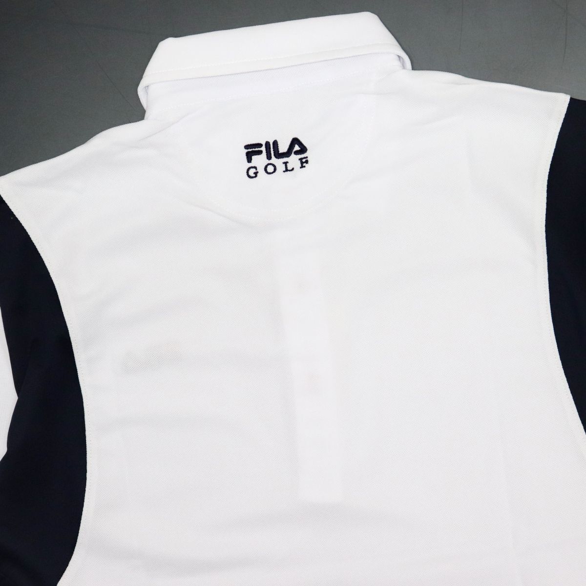 ●送料390円可能商品 フィラ ゴルフ FILA GOLF 新品 メンズ 吸水速乾 UVCUT 半袖 ポロシャツ 白 M[749644G-WT-M]一 三 壱★QWER QQAA-18の画像3