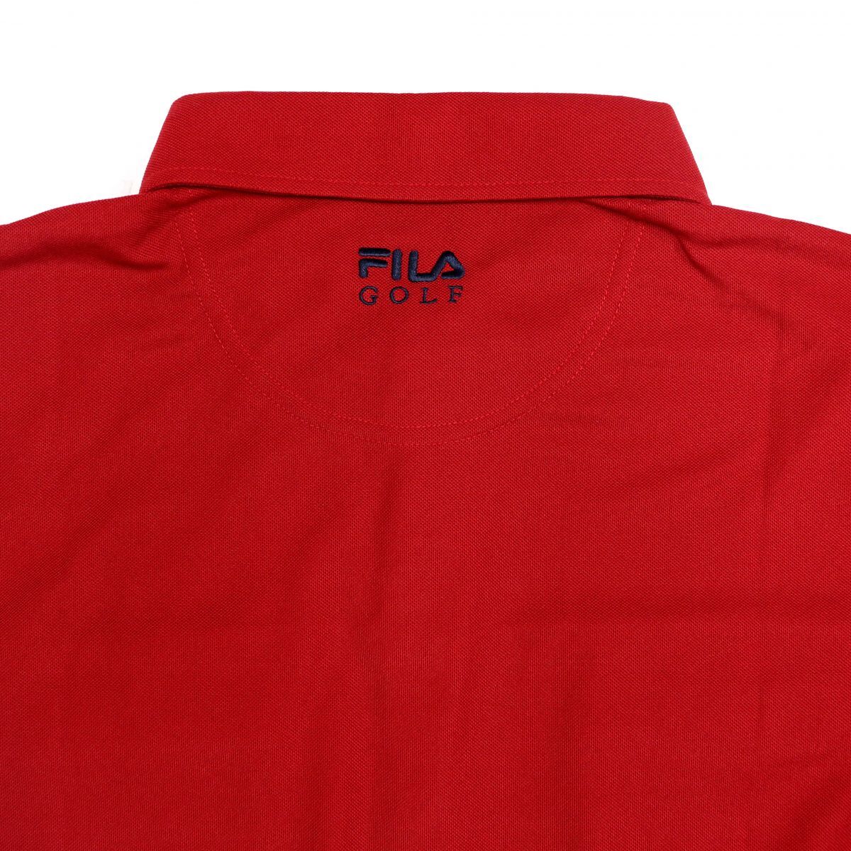 ★フィラ ゴルフ FILA GOLF 新品 メンズ 吸汗速乾 UVカット 長袖 ボタンダウン ポロシャツ XLサイズ [789529G-RD-LL] 一 三 参★QWER_画像3