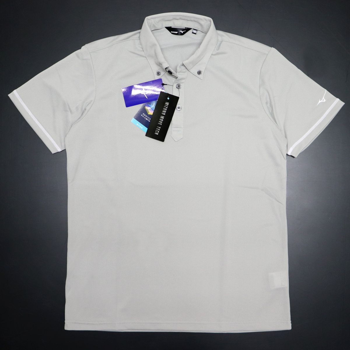 * postage 390 jpy possibility commodity Mizuno Golf MIZUNO GOLF new goods men's . sweat speed . button down polo-shirt [52JA905203-2XL] one three 0 *QWER QQAA-20