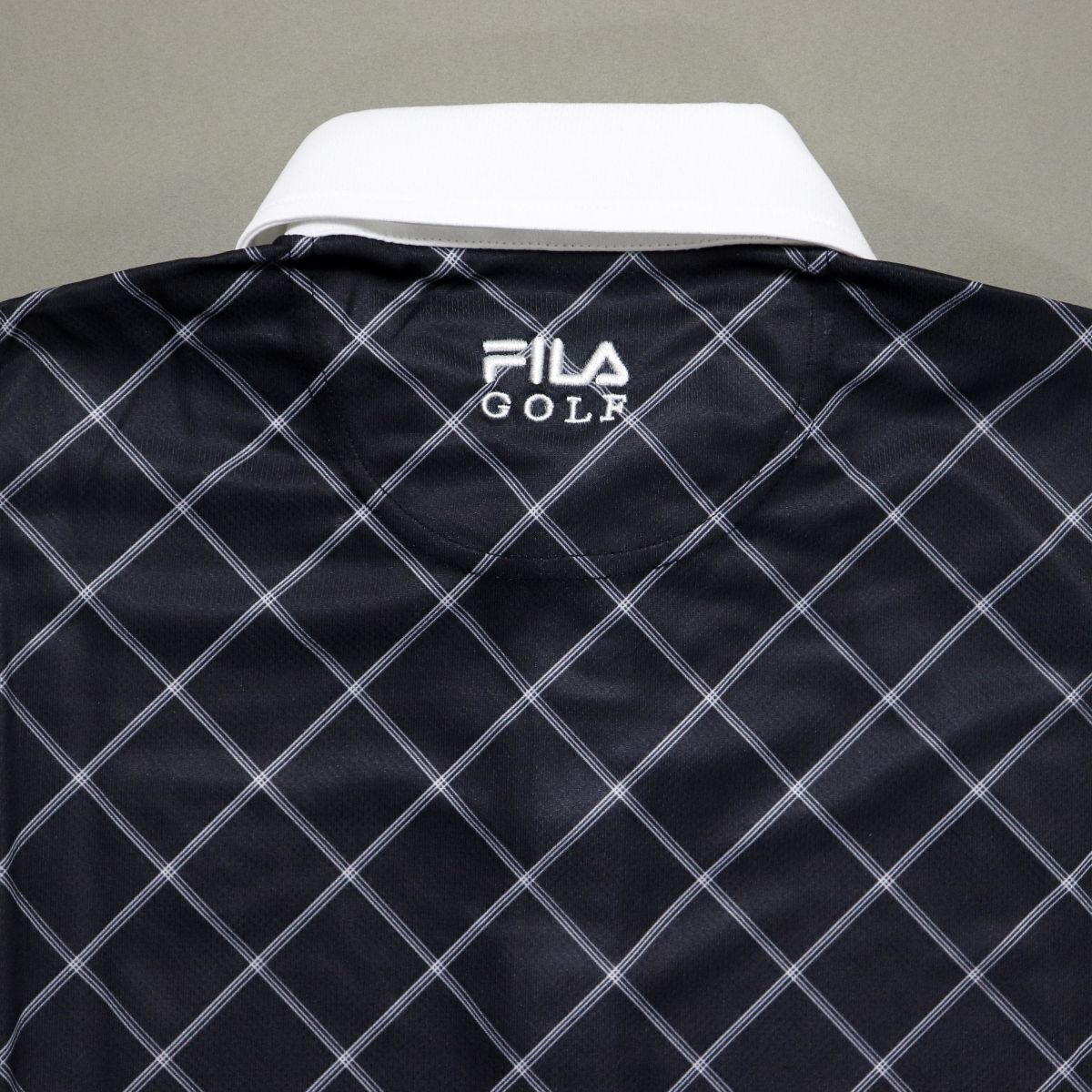 ●送料390円可能商品 フィラ ゴルフ FILA GOLF 新品 メンズ 吸汗速乾 半袖 ボタンダウン ポロシャツ 黒 M [749670GBK1N-M]一 三 壱★QWER_画像3