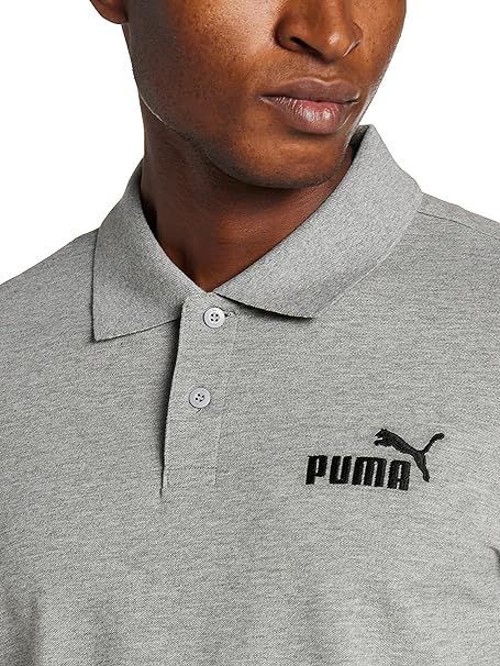 * Puma PUMA new goods men's simple training ESSpike polo-shirt polo-shirt with short sleeves ash 2XL [586674031N-XXL] US three 0 *QWER