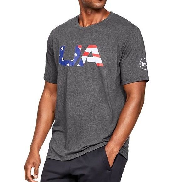 ●送料390円可能商品 アンダーアーマー UNDER ARMOUR 新品 メンズ 速乾 トレーニング 半袖 Tシャツ 灰 L [13333520191N-L]三 弐★QWER_画像1