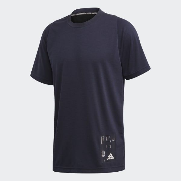 ●送料390円可能商品 アディダス ADIDAS 新品 メンズ 快適 通気 裏メッシュ UVCUT スポーツ 半袖 Tシャツ 紺 Mサイズ[FL3624-M]三 壱★QWERの画像3