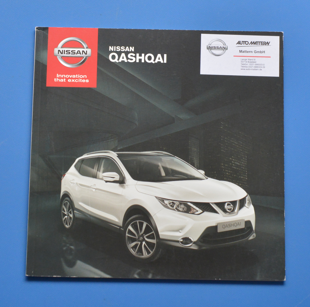 【NA04-14】日産　キャシュカイ　日本名　デュアリス　QASHQAI　2014年5月　ドイツ語表記　オリジナル装備品・プライスリスト付　カタログ_画像1