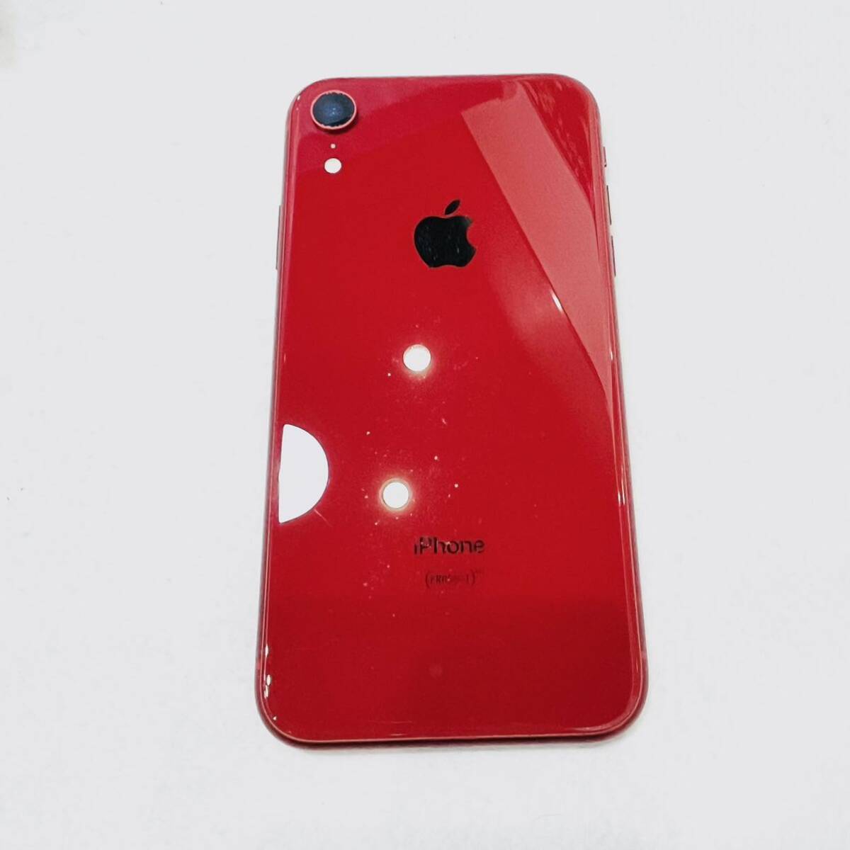 ◆1円スタート！お買い得！Apple iPhone XR 64GB RED MT062J/A A2106 ○判定 SIMフリー バッテリー最大容量79% ◆/スマホ/本体/赤/_画像6