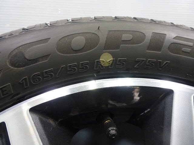 デイズルークス DBA-B21A ホイール ホイル 純正 アルミ 15インチx4.5J ４穴 ４本 P=100 ＋46 後期 ガリ傷無し 1kurudepa//の画像7