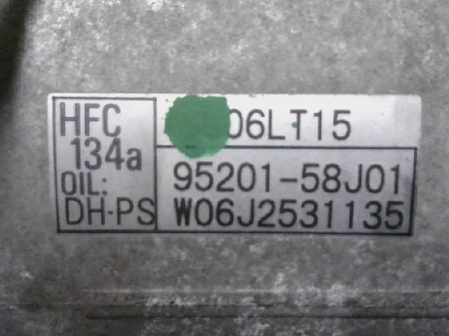 5kurudepa H18年 アルトラパン CBA-HE21S エアコン コンプレッサー HF21S スピアーノ X 後期 95201-58J01 テスト済 32933_画像2