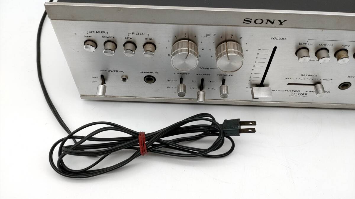 SONY　ソニー　TA-1150　プリメインアンプ　通電確認済　現状品_画像10