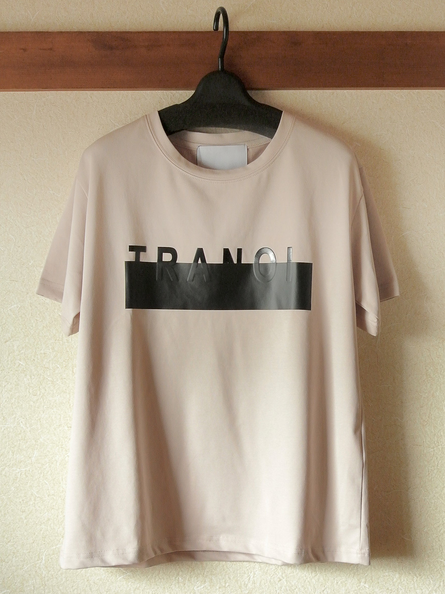 【送料無料】TRANOI. トラノイ 半袖Tシャツ未使用品 ベージュ/レディース 品番:145J216_画像1