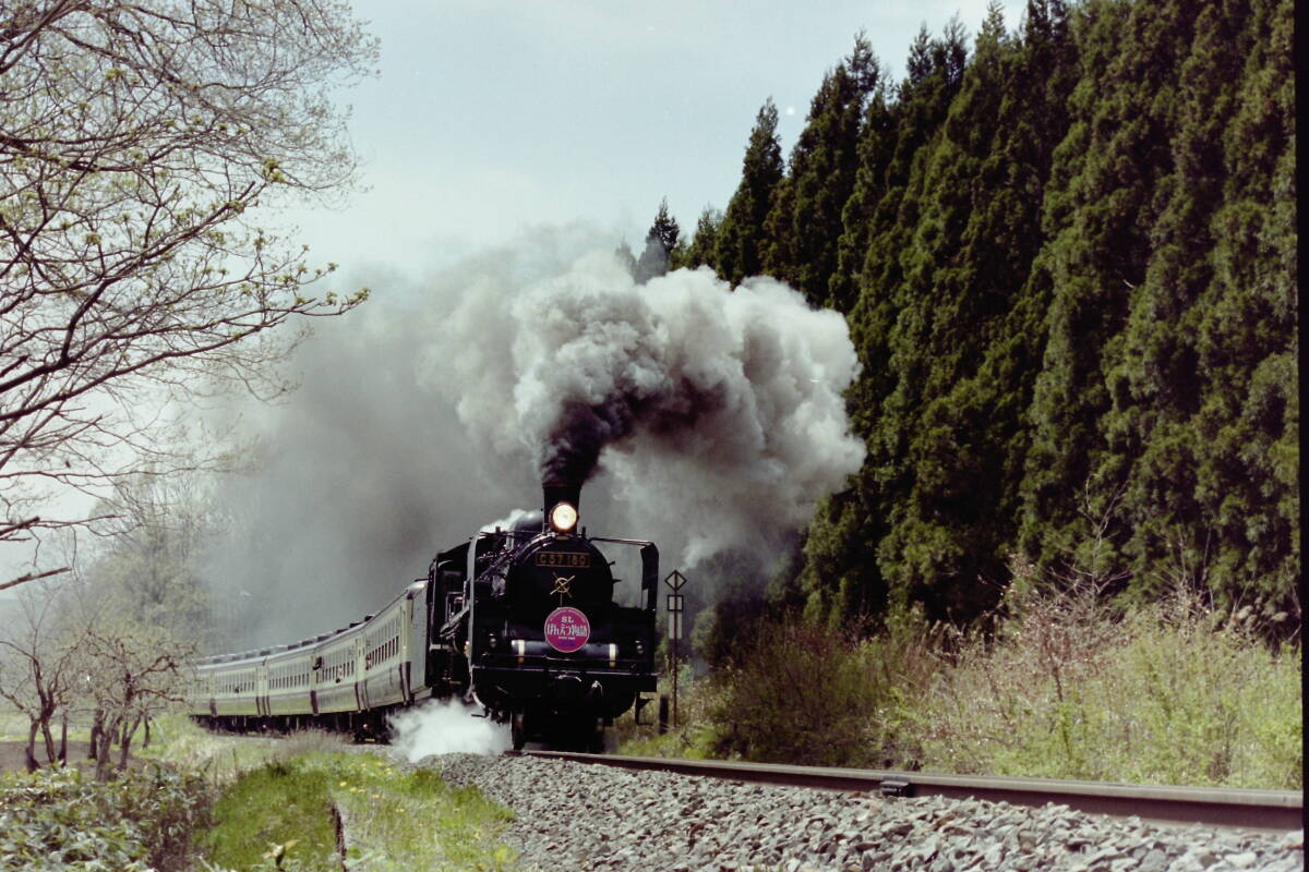 (B23)861 写真 古写真 鉄道 鉄道写真 蒸気機関車 C57180 SL ばんえつ物語 C11325 フィルム ネガ まとめて 23コマ _画像6