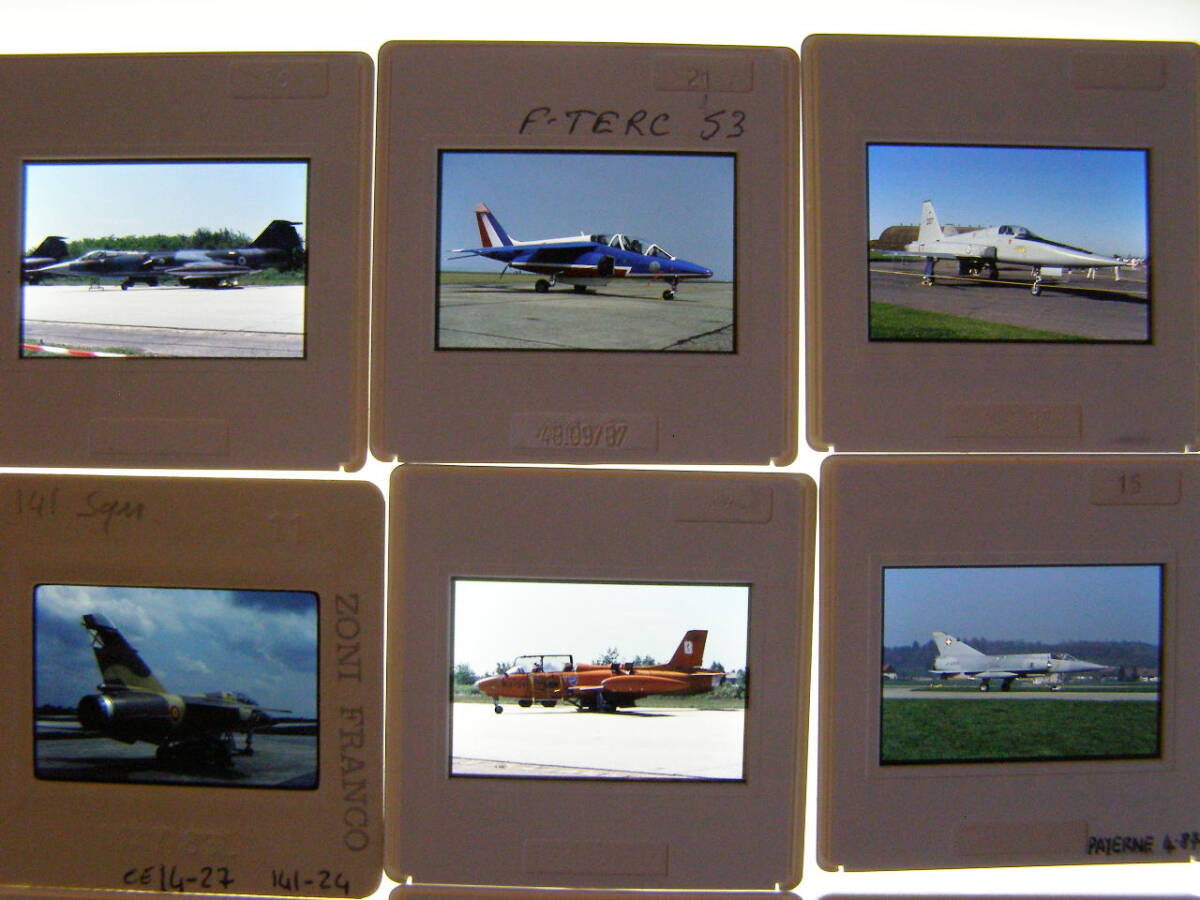 (1f405)857 写真 古写真 飛行機 航空機 飛行機写真 海外 軍用機 F-104 F-4ファントム フィルム ポジ まとめて 20コマ リバーサル スライド_画像3