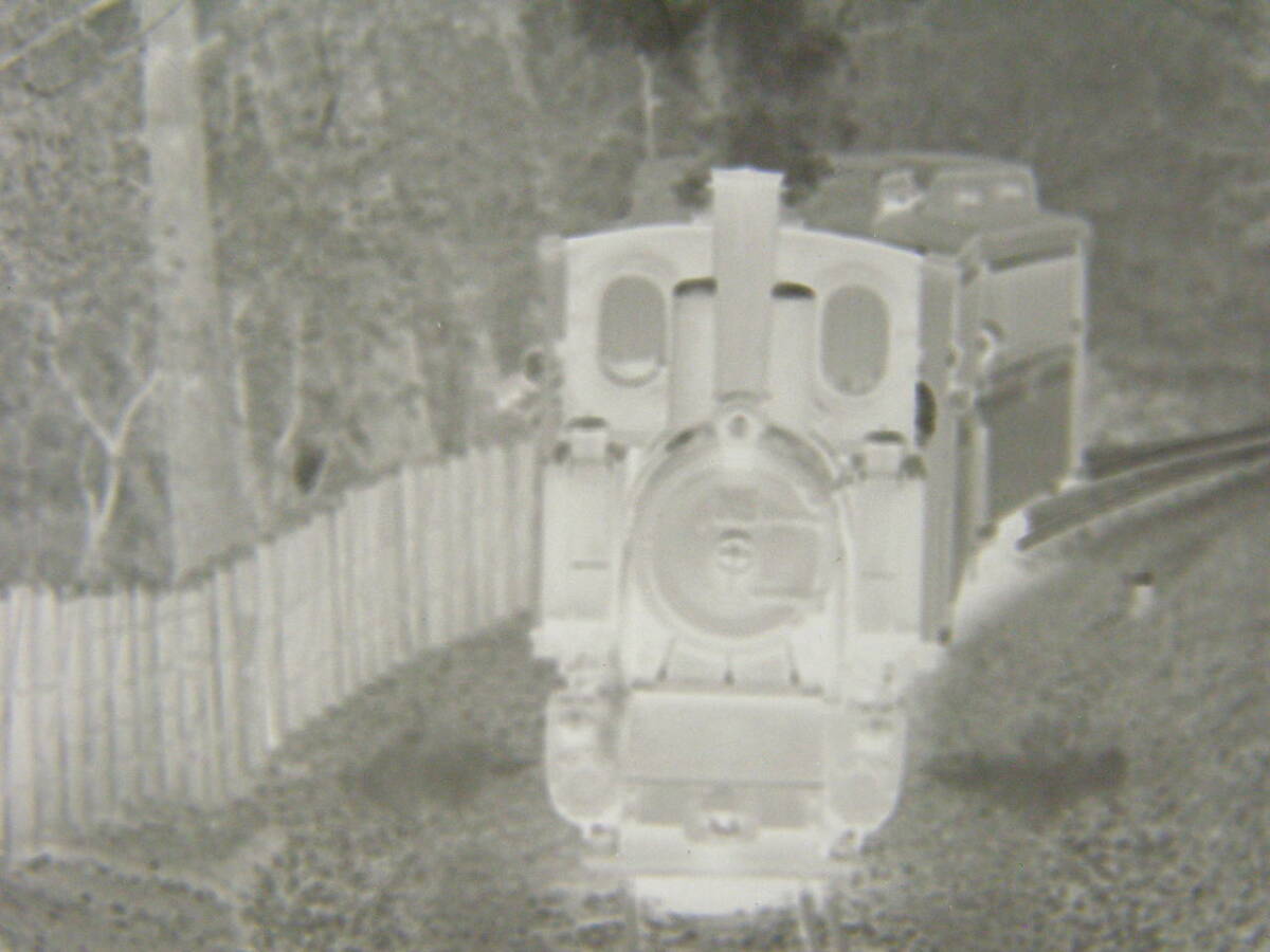 (B23)874 写真 古写真 鉄道 鉄道写真 西武 西武鉄道 西武山口線 蒸気機関車 1号 信玄号 B1 フィルム ネガ 6×6㎝ まとめて 6コマ _画像3