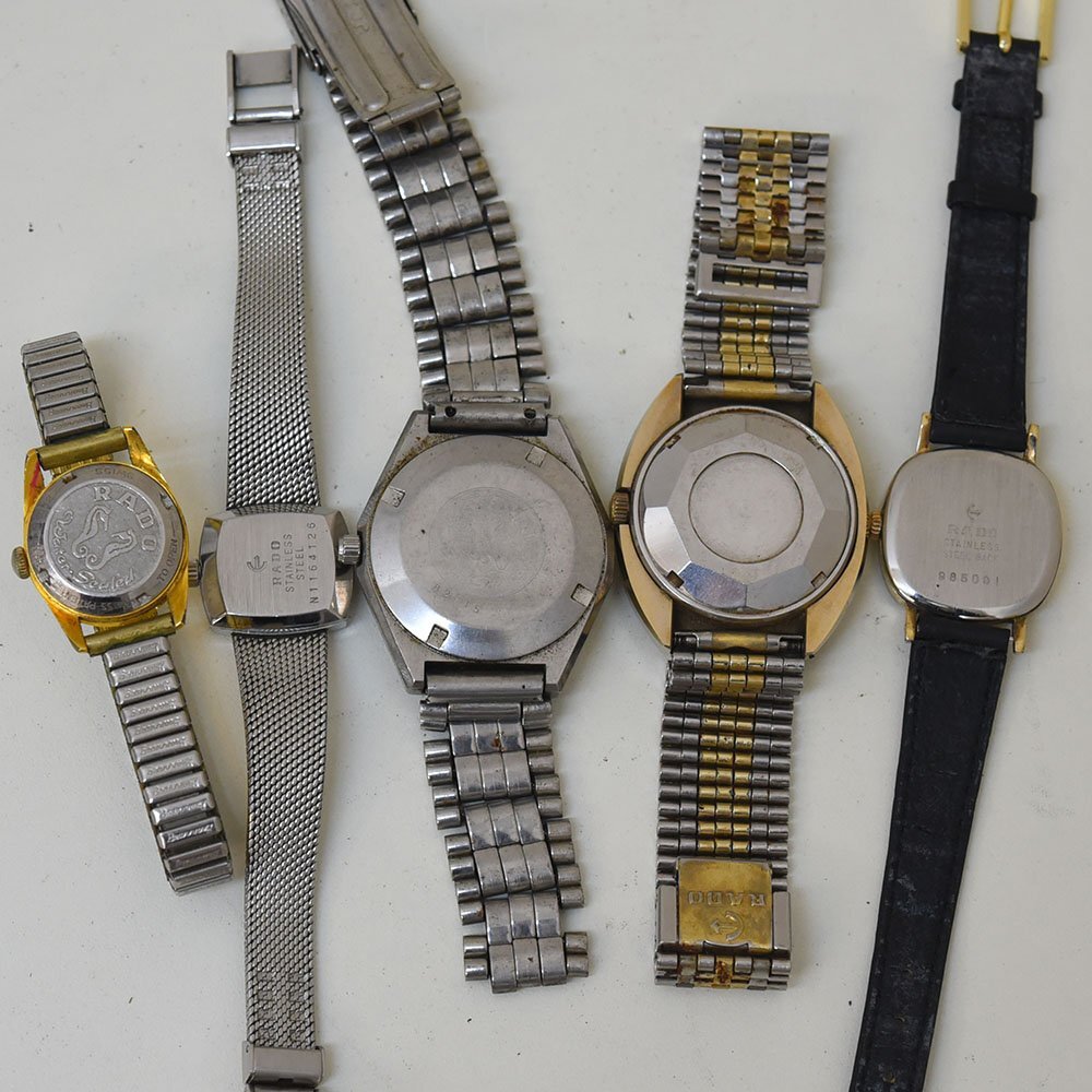 1円 可動品 腕時計 5本 ラドー 機械式 自動巻 手巻き メンズ レディース まとめて 同梱不可の画像8