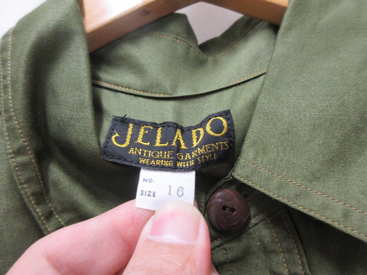 ◆1000円～美品 ジェラード JELADO 長袖シャツ サイズ16の画像2