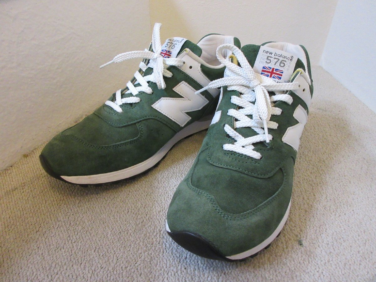 1000円～ニューバランス NEW BALANCE MADE IN ENGLAND スウェード M576GG スニーカー　28㎝_画像1