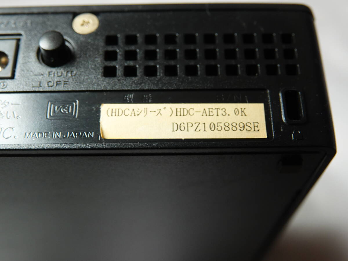 アイ・オー・データ USB 3.0/2.0対応外付ハードディスク HDC-AET3.0K 中古品の画像5