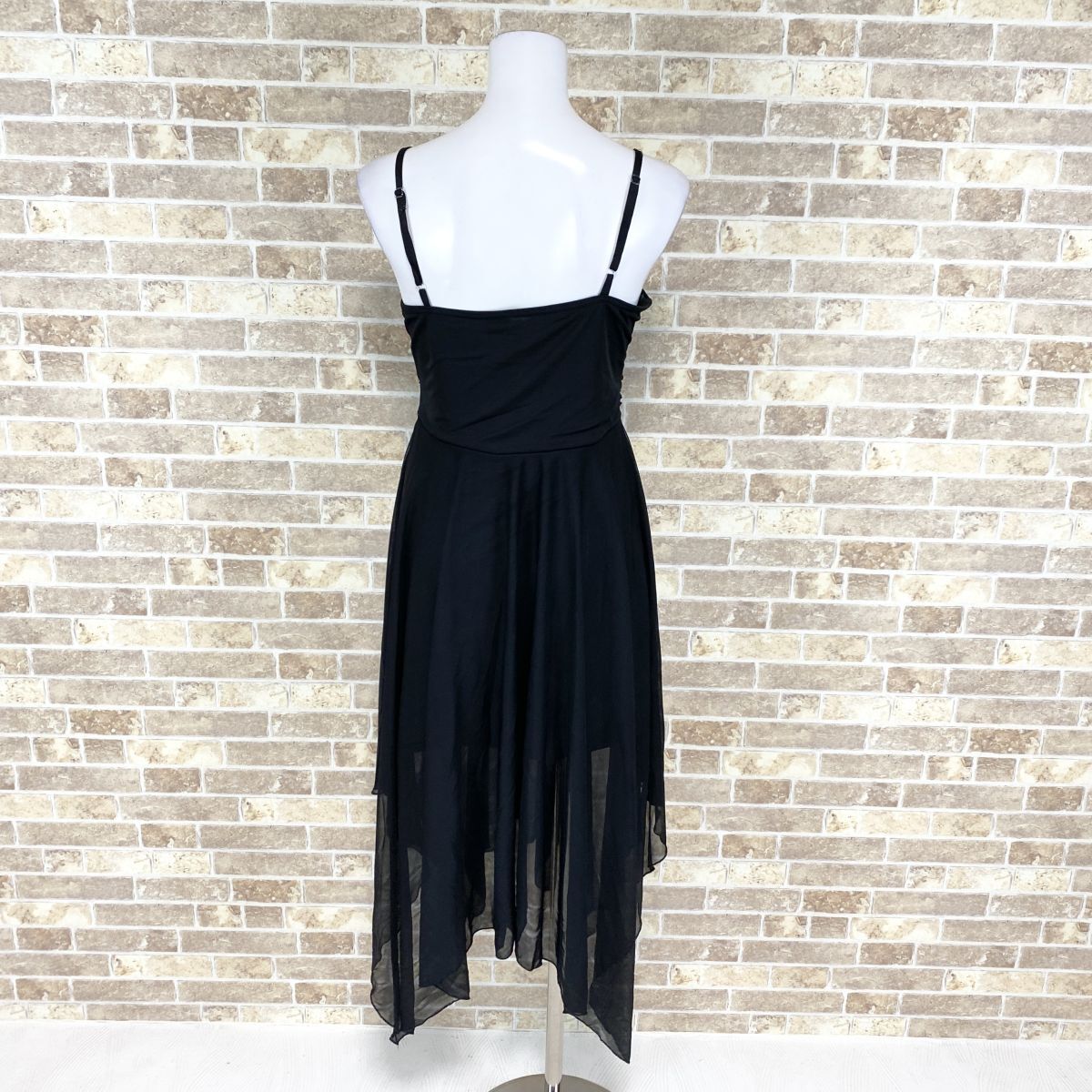 1 jpy dress ICHIOKU Cami One-piece black color dress kyabadore presentation Event used 4192