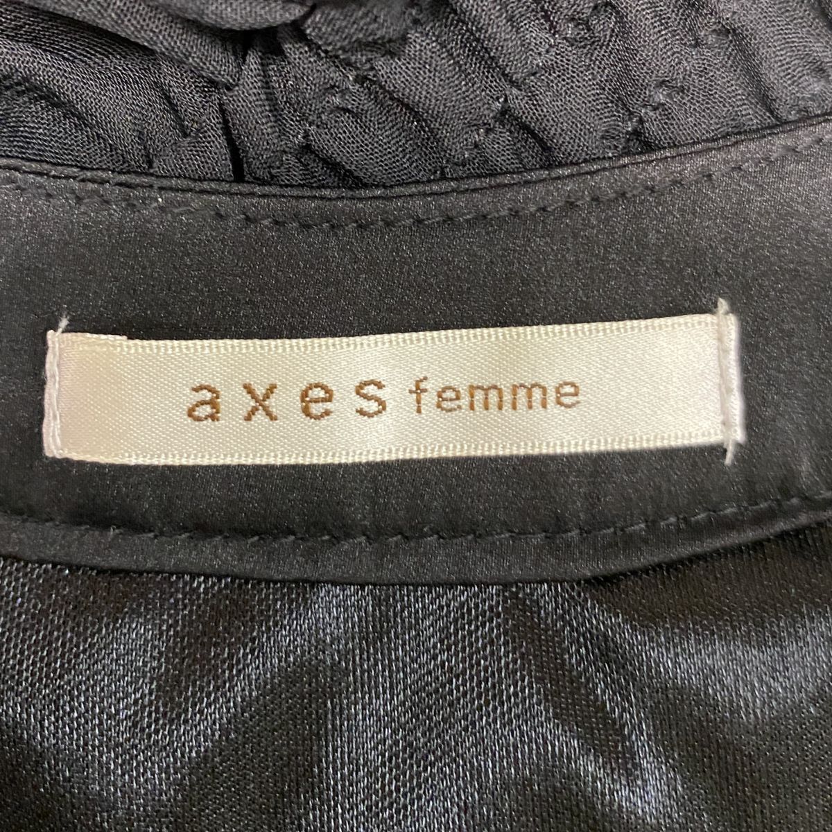 1円 ドレス axes femme ワンピース M 黒 カラードレス キャバドレ 発表会 イベント 中古４４２７の画像9