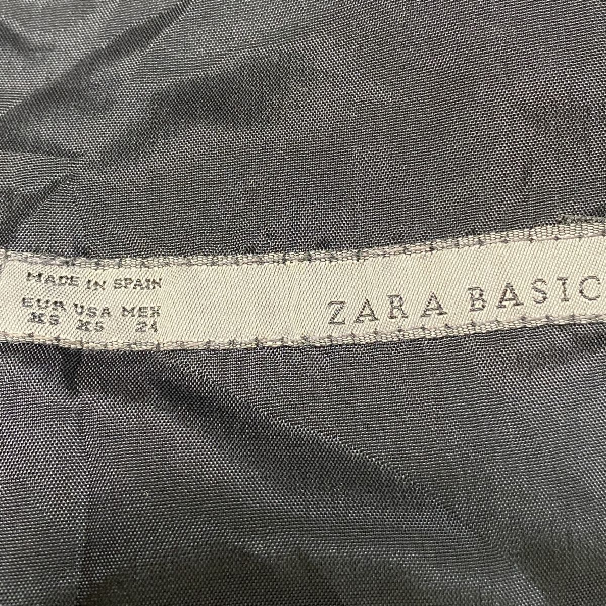 1円 ドレス ZARA BASIC ミニドレス XS USサイズ 青 カラードレス キャバドレ 発表会 イベント 中古４４２６の画像7