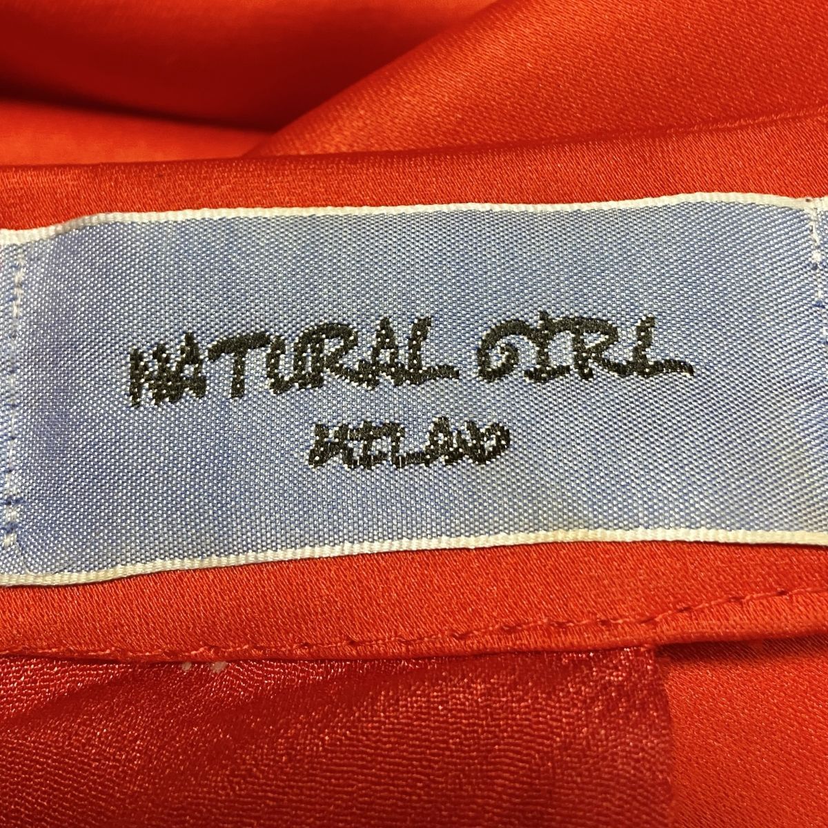 1円 ドレス NATURAL GIRL ワンピース 赤 カラードレス キャバドレ 発表会 イベント　中古４５４３_画像8