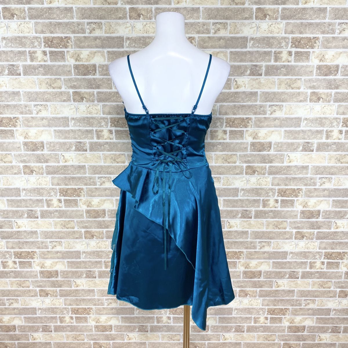 1 jpy dress ICHIOKU Cami dress blue series lustre color dress kyabadore presentation Event used 4702