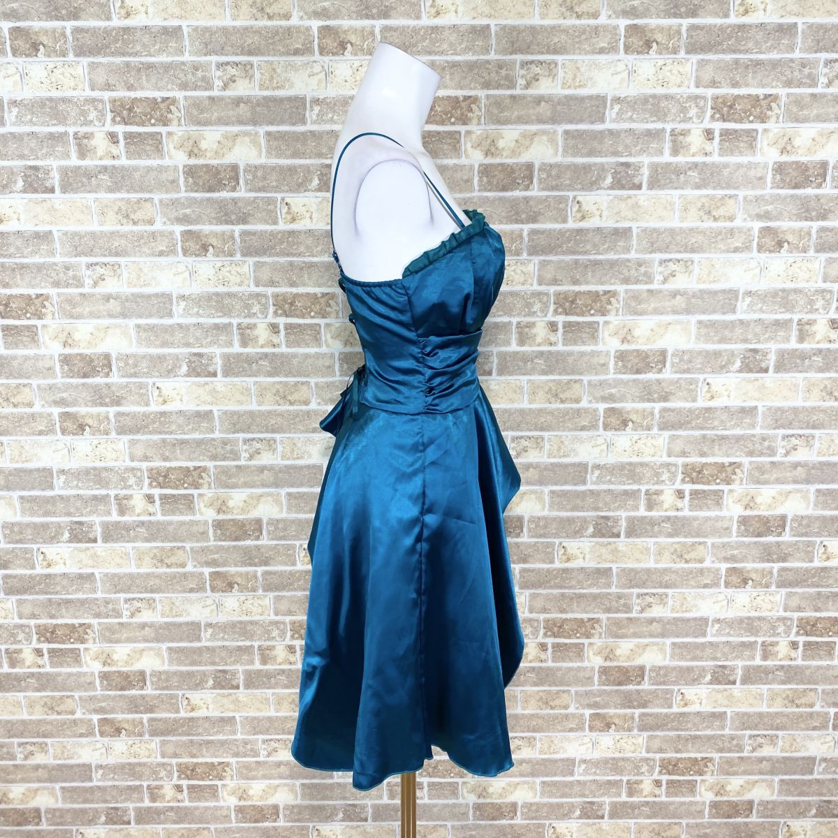 1 jpy dress ICHIOKU Cami dress blue series lustre color dress kyabadore presentation Event used 4702