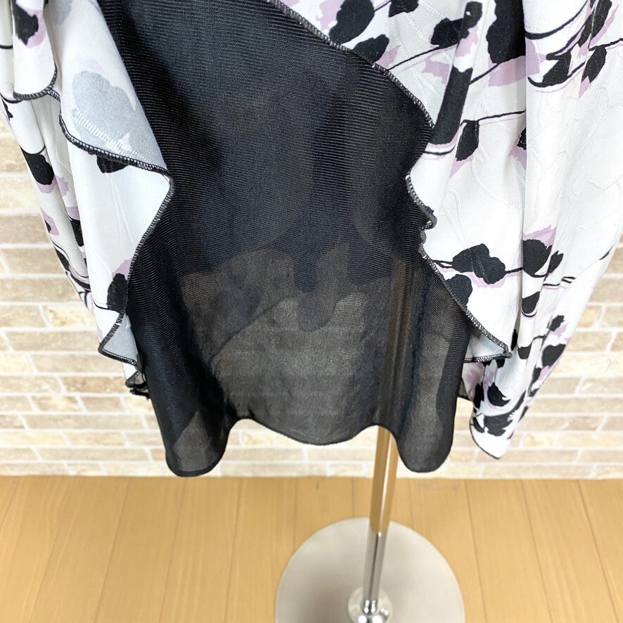 1円 ドレス BBaroma ワンピース 白黒 カラードレス キャバドレ 発表会 イベント 中古４４５０の画像9