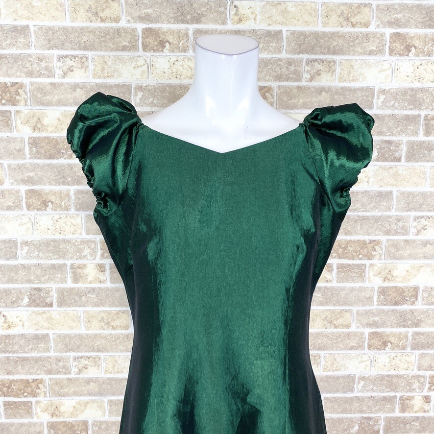 1 jpy dress Mermaid Line Mai pcs costume long dress 7 green lustre lining less color dress kyabadore presentation Event used 4770